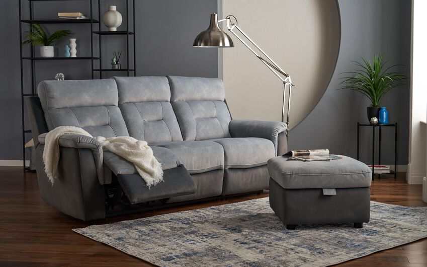 Living Brixton Power Recliner Chair 3 Living Brixton 3 Seater Manual Recliner Sofa