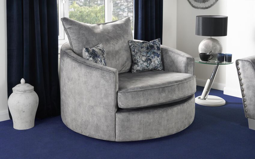 Living Esme Fabric Large Twister Chair