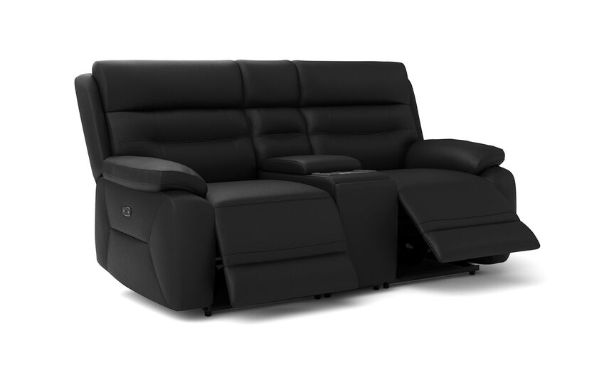Fenton 2 Seater Power Recliner Sofa with Media Console
