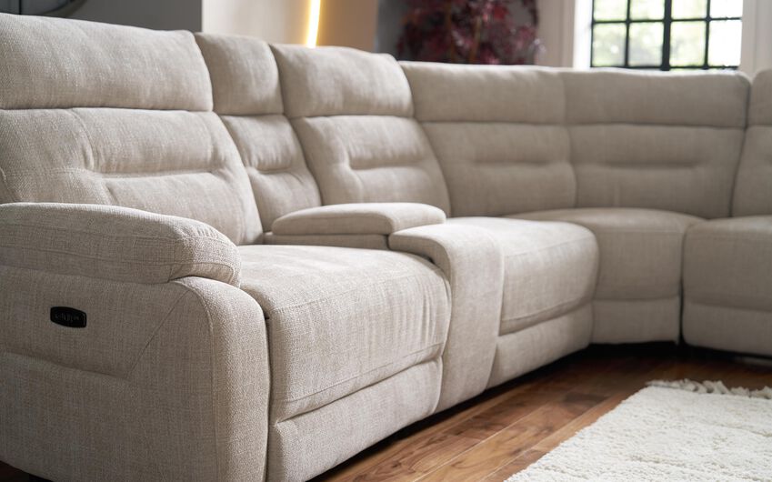 Fenton 3 Corner 1 with Media Console 4 Fenton 2 Seater Power Recliner Sofa with Media Console