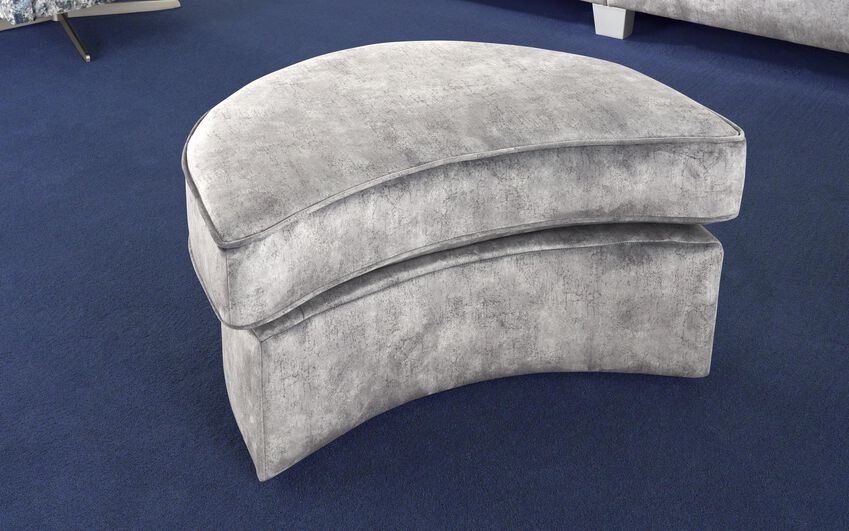 Living Esme Fabric Large Twister Footstool