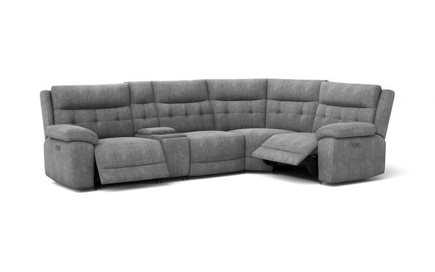 Belford 3 Corner 1 Power Recliner with Media Unit and Power Head Tilt 3 Belford 3 Corner 1 Power Recliner with Media Unit and Power Head Tilt