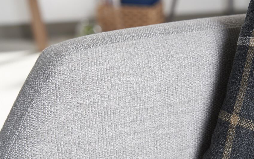 Hugo Fabric Twister Footstool 5 Hugo Fabric 3 Seater Standard Back Sofa