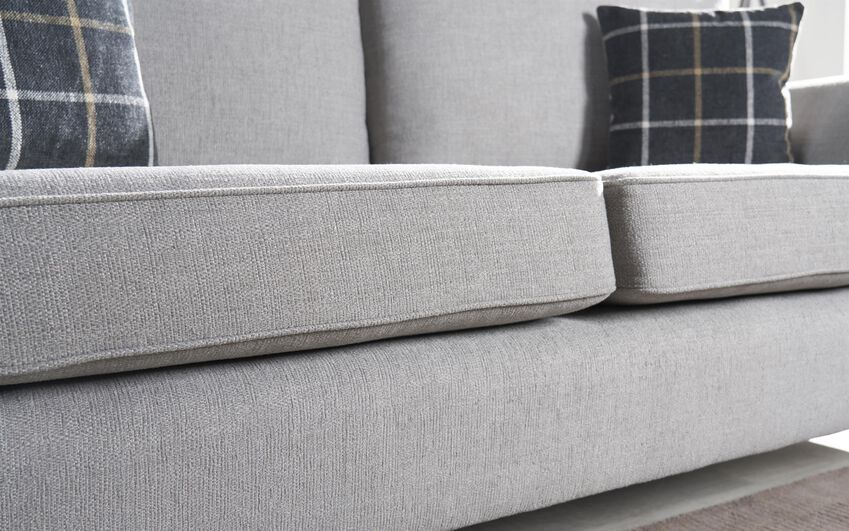 Hugo Fabric Twister Footstool 6 Hugo Fabric 3 Seater Standard Back Sofa