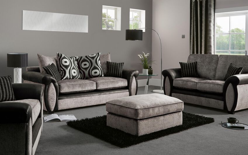 Maddie Fabric Love Chair 4 Maddie Fabric 3 Seater Scatter Back Sofa