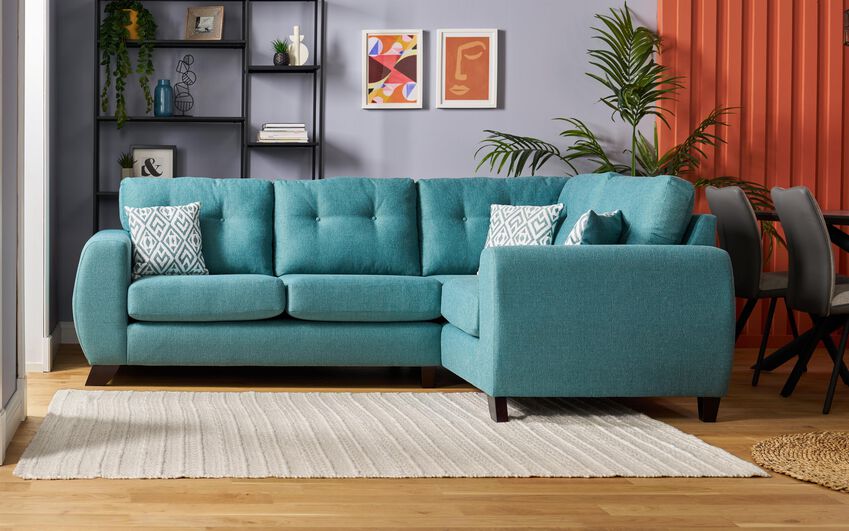 Living Aspen Fabric 2 Corner 1 Standard Back Sofa