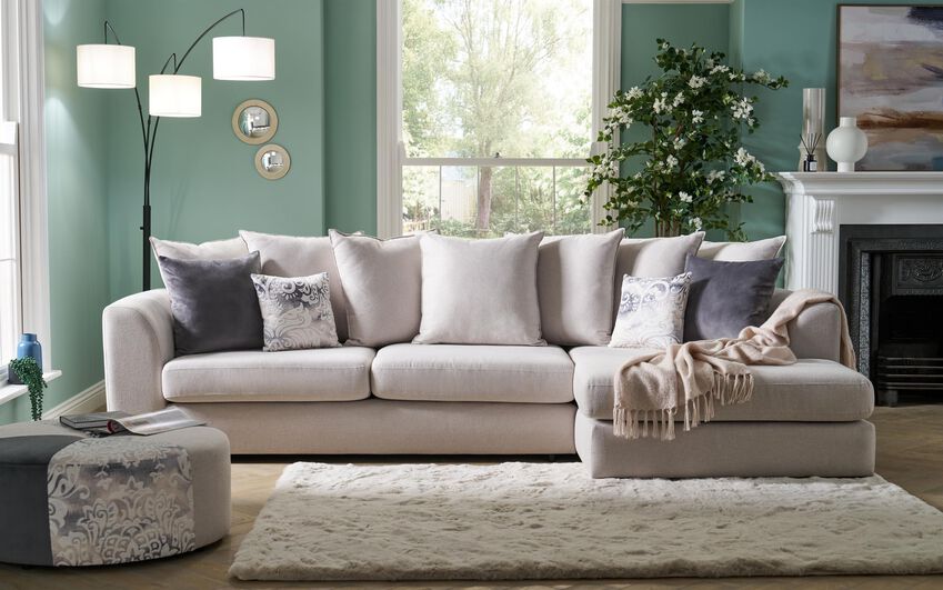 Living Nancy Fabric 4 Seater Split Sofa Standard Back 4 Living Nancy Fabric 4 Seater Split Sofa Standard Back