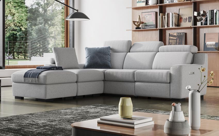 Crostolo Large Ottoman 4 Crostolo 4 Seater Power Recliner