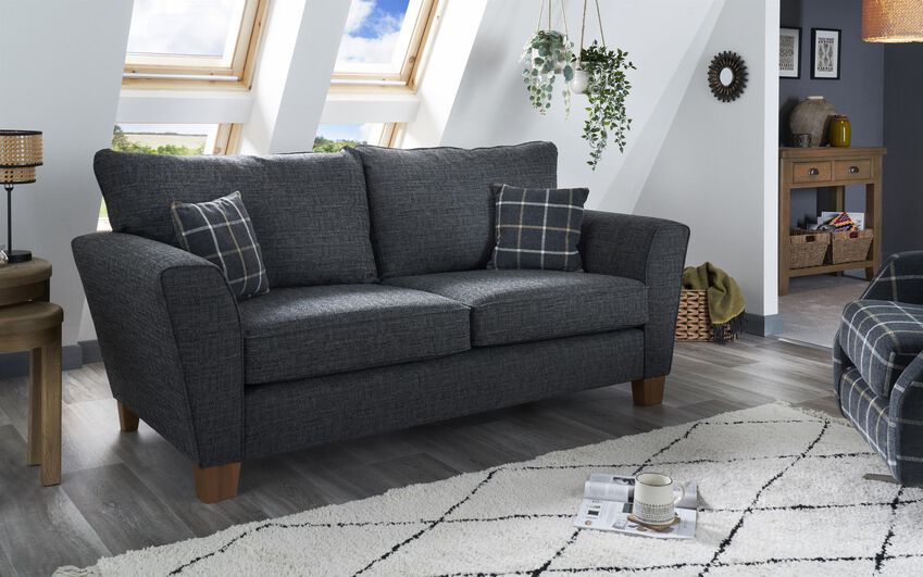 Theo Fabric 3 Seater Standard Back Sofa 4 Theo Fabric 2 Corner 1 Right Hand Facing Chaise Scatter Back Sofa