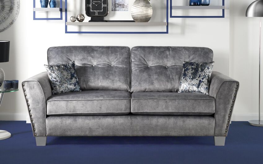 Living Esme Fabric 3 Seater Sofa